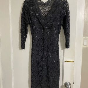 Dressy 3/4 sleeve dress with sequins